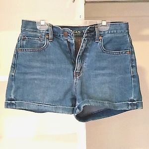 blue denim shorts, American Eagle, size M